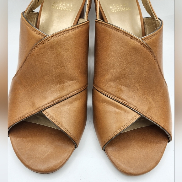 Stuart Weitzman Maxwell Midheel Kidskin sandal - Picture 8 of 14